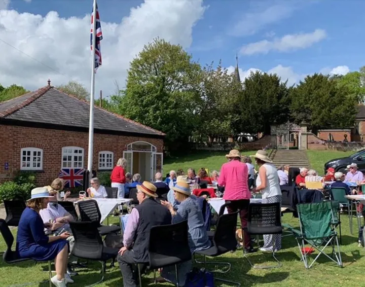 Enjoying Afternoon Tea to Celebration the King's Coronation