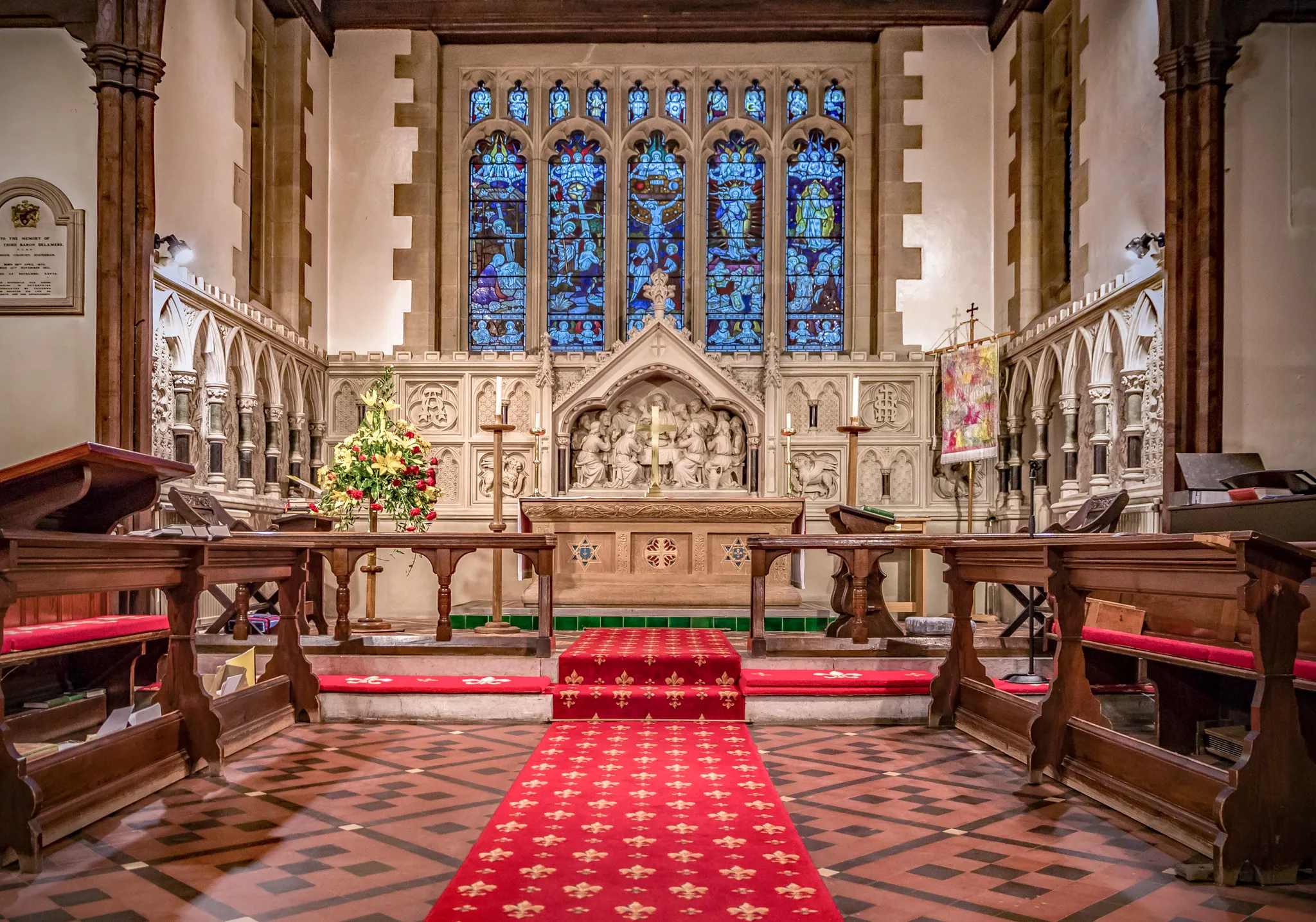 The altar of St Mary's Church